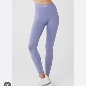 Alo Yoga Airlift High-Waist Suit Up In Lilac Purple Blue Leggings Size S